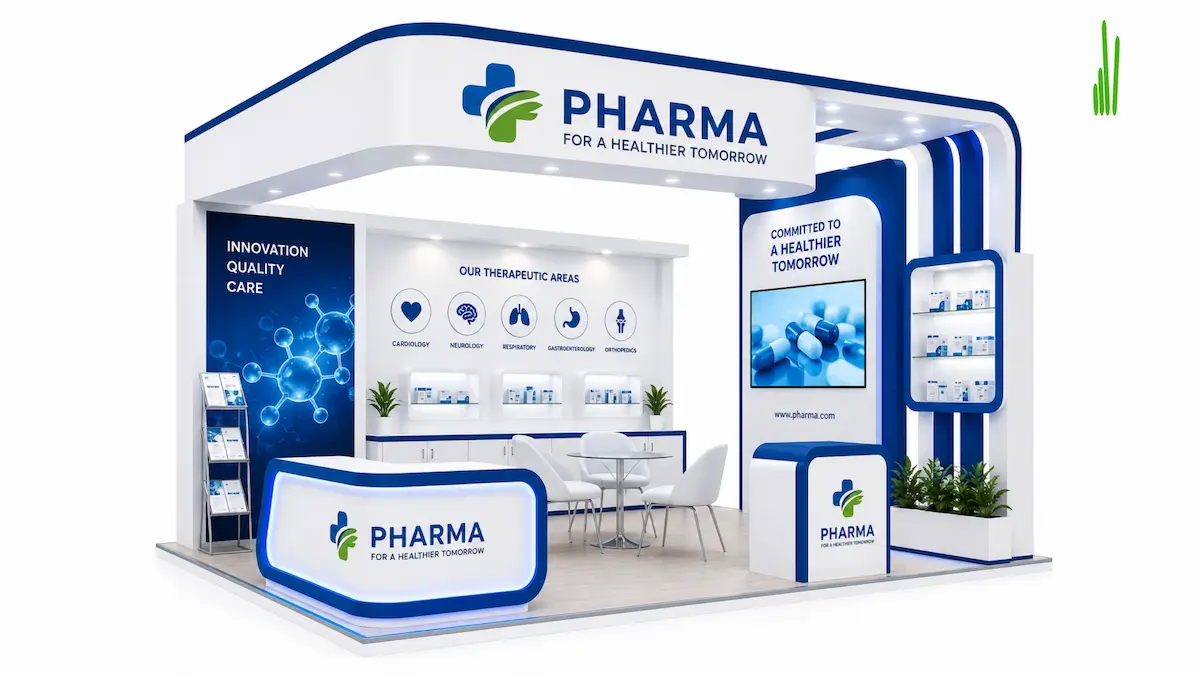 Pharma exhibition stall design